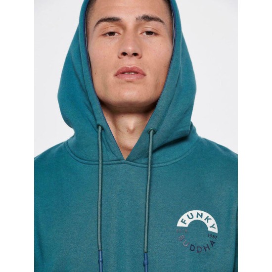 FUNKY BUDDHA FBM006-032-06 OCEAN GREEN Ανδρικό Φούτερ