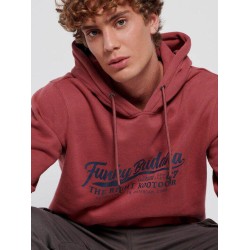 FUNKY BUDDHA FBM006-035-06 DUSTY ROSE Φούτερ με κουκούλα