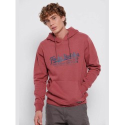 FUNKY BUDDHA FBM006-035-06 DUSTY ROSE Φούτερ με κουκούλα