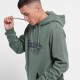 FUNKY BUDDHA FBM006-035-06 OLIVE GREEN Φούτερ με κουκούλα