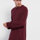 FUNKY BUDDHA FBM006-021-09 WINE Πλεκτή μπλούζα