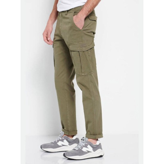 FUNKY BUDDHA FBM007-030-02 Khaki Ανδρικό παντελόνι cargo 