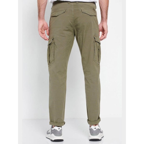 FUNKY BUDDHA FBM007-030-02 Khaki Ανδρικό παντελόνι cargo 