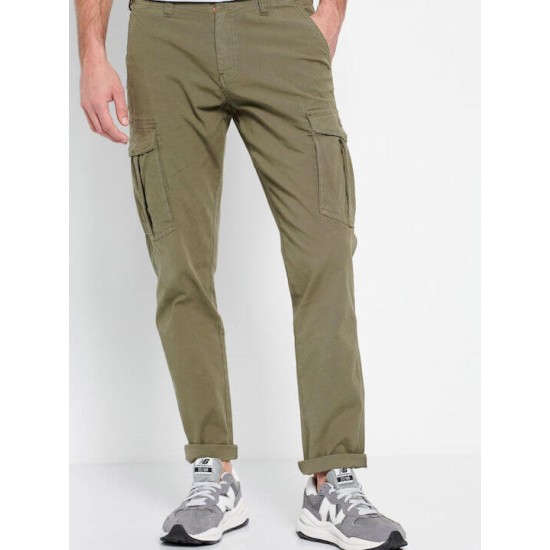 FUNKY BUDDHA FBM007-030-02 Khaki Ανδρικό παντελόνι cargo 