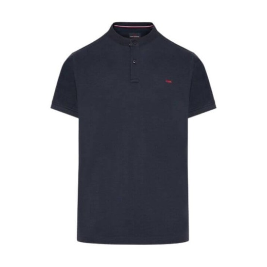 FUNKY BUDDHA FBM007-021-11 NAVY πόλο με λαιμό mao