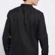 FUNKY BUDDHA FBM007-003-05 BLACK Λινό πουκάμισο με λαιμό mao