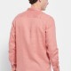FUNKY BUDDHA FBM007-001-05 TERRACOTA Essential λινό πουκάμισο