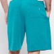 FUNKY BUDDHA FBM007-050-03 EMERALD Essential αθλητική βερμούδα με λογότυπο
