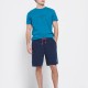 FUNKY BUDDHA FBM007-050-03 NAVY Essential αθλητική βερμούδα με λογότυπο