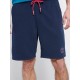 FUNKY BUDDHA FBM007-050-03 NAVY Essential αθλητική βερμούδα με λογότυπο
