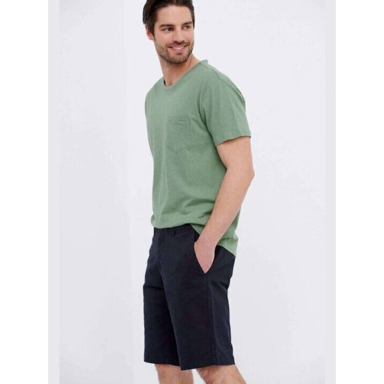 FUNKY BUDDHA  FBM007-001-03 Navy Chino βερμούδα