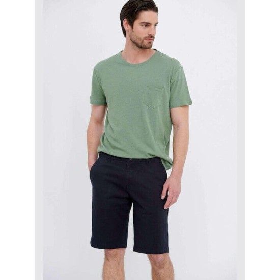 FUNKY BUDDHA  FBM007-001-03 Navy Chino βερμούδα