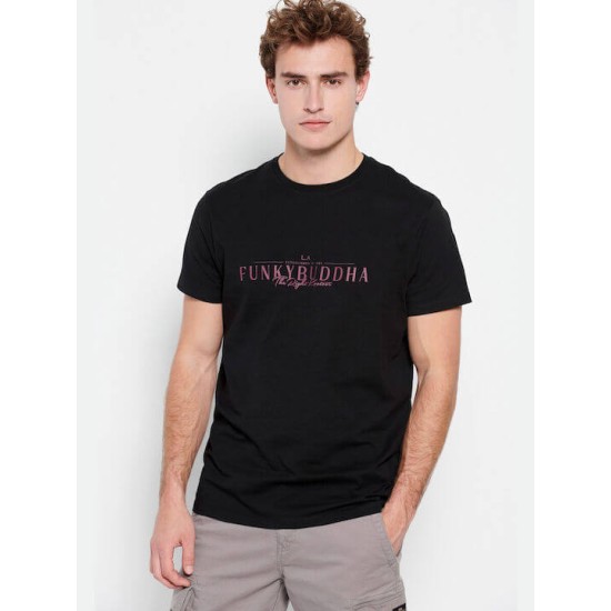 FUNKY BUDDHA FBM007-023-04 BLACK T-shirt