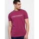 FUNKY BUDDHA FBM007-329-04 LT AUBERGINE T-shirt