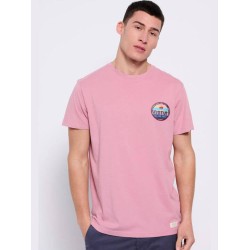 FUNKY BUDDHA FBM007-062-04 Pink T-shirt