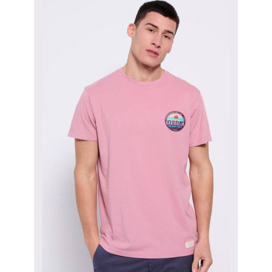 FUNKY BUDDHA FBM007-062-04 Pink T-shirt