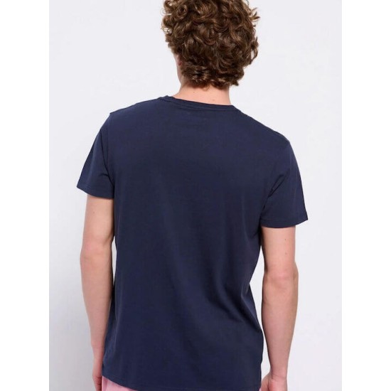 FUNKY BUDDHA FBM007-062-04 Navy T-shirt