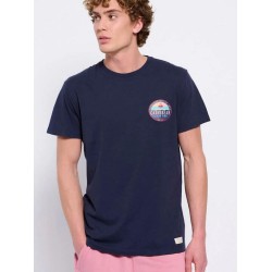 FUNKY BUDDHA FBM007-062-04 Navy T-shirt