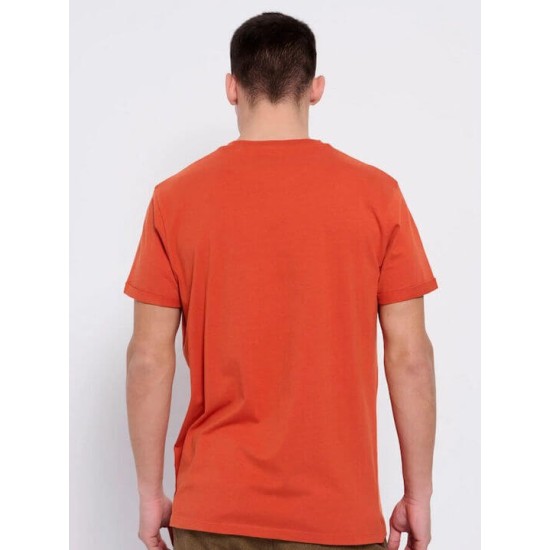 FUNKY BUDDHA FBM007-370-04 Paprika T-shirt