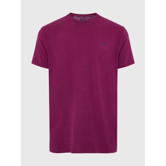 FUNKY BUDDHA FBM007-001-04 LT AUBERGINE T-shirt