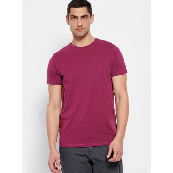 FUNKY BUDDHA FBM007-001-04 LT AUBERGINE T-shirt