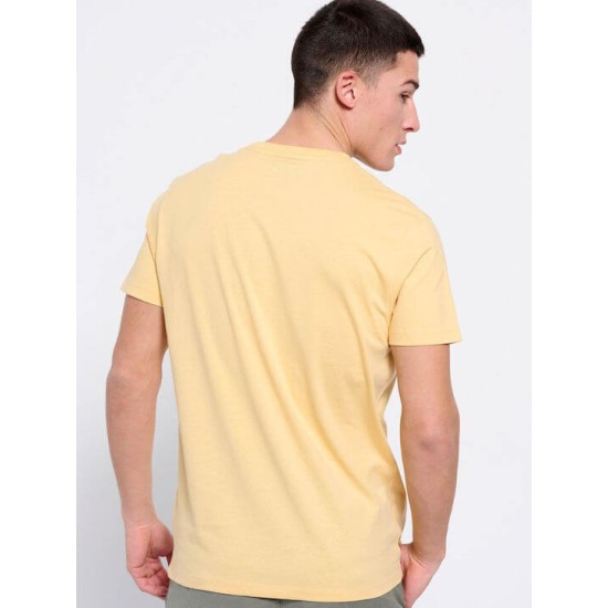 FUNKY BUDDHA FBM007-037-04 VANILLA YELLOW T-shirt