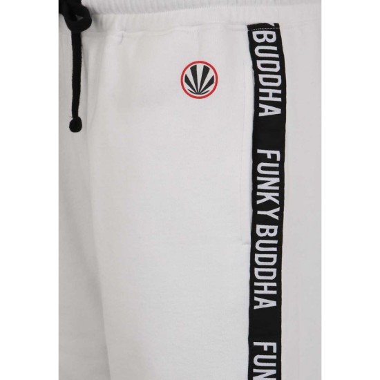 FUNKY BUDDHA FBM043-03119 WHITE Αθλητική Βερμούδα 