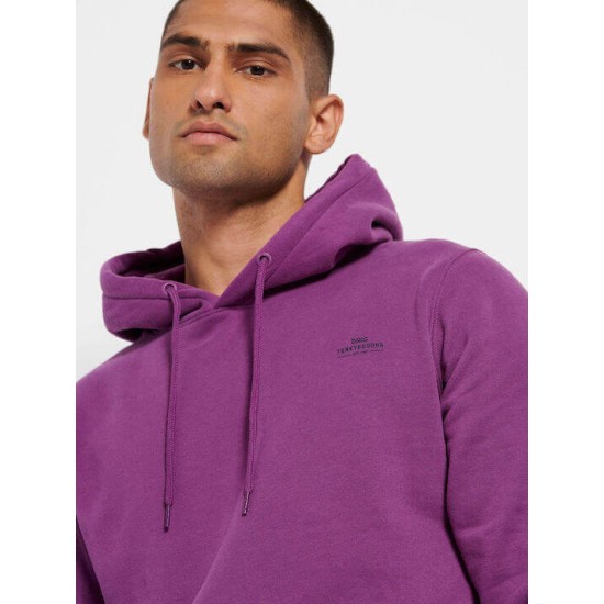 FUNKY BUDDHA FBM008-002-06 SUNSET PURPLE Φούτερ με κουκούλα