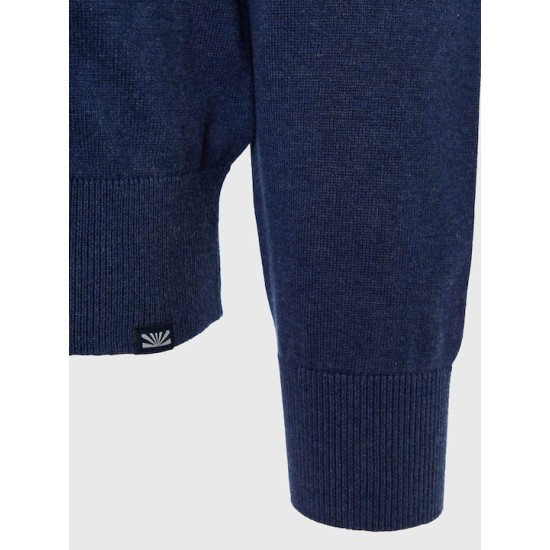 FUNKY BUDDHA FBM008-001-09 INDIGO Πουλόβερ 