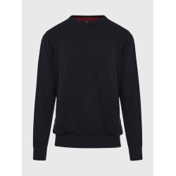 FUNKY BUDDHA FBM008-001-09 BLACK Πουλόβερ 