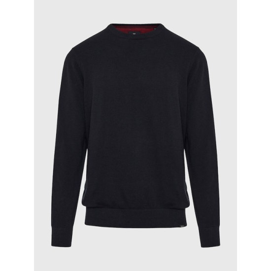 FUNKY BUDDHA FBM008-001-09 BLACK Πουλόβερ 