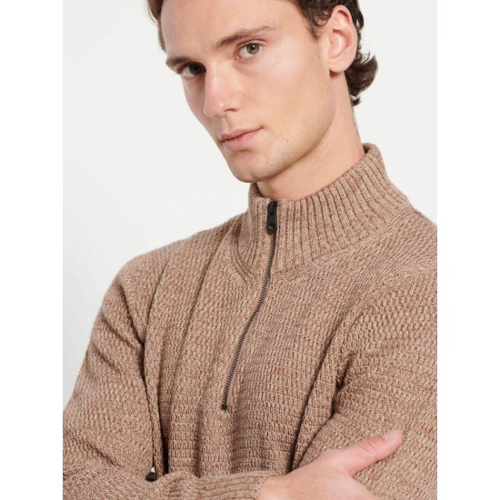 Ανδρικό Πουλόβερ Μακρυμάνικο με Φερμουάρ STONE Funky Buddha