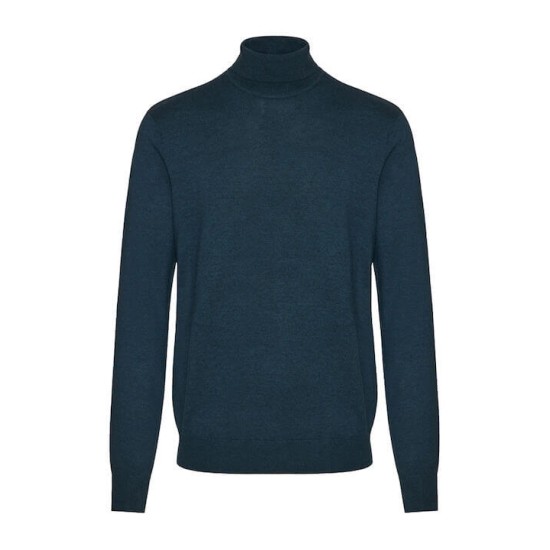 Funky Buddha Ανδρικό Πουλόβερ Μακρυμάνικο Ζιβάγκο OCEAN BLUE MEL FBM008-005-09