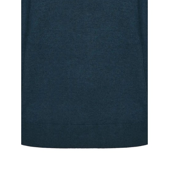 Funky Buddha Ανδρικό Πουλόβερ Μακρυμάνικο Ζιβάγκο OCEAN BLUE MEL FBM008-005-09