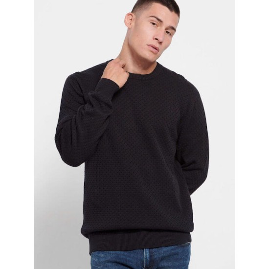 Funky Buddha Ανδρικό Πουλόβερ Μακρυμάνικο Black FBM008-019-09
