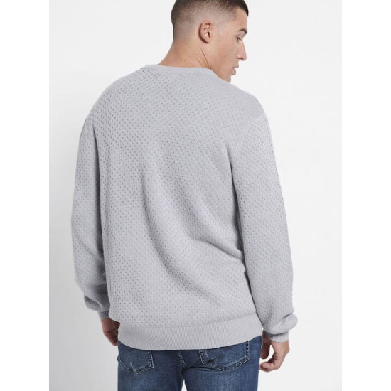 Funky Buddha Ανδρικό Πουλόβερ Μακρυμάνικο Grey Mel ΓκριFBM008-019-09