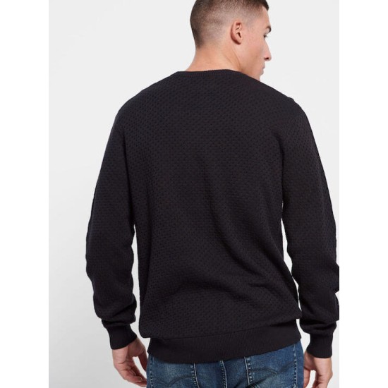 Funky Buddha Ανδρικό Πουλόβερ Μακρυμάνικο Black FBM008-019-09