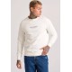 FUNKY BUDDHA FBM010-010-06 OFF WHITE φούτερ με logo