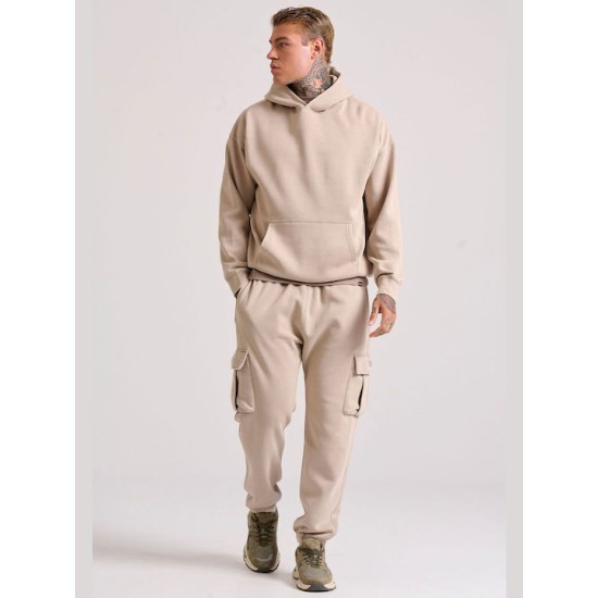 FUNKY BUDDHA fbm010-048-06 ASH Φούτερ με κουκούλα