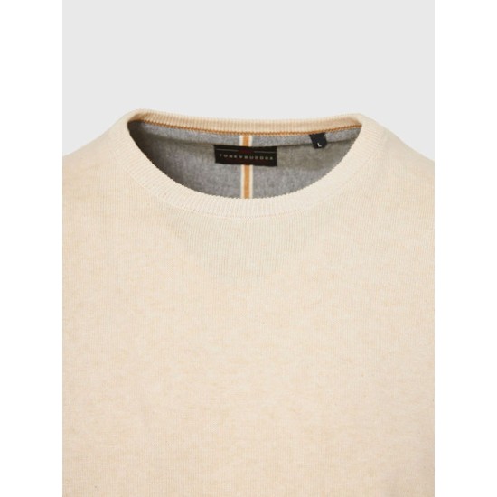 FUNKY BUDDHA FBM010-001-09 CHALK MEL Πουλόβερ 