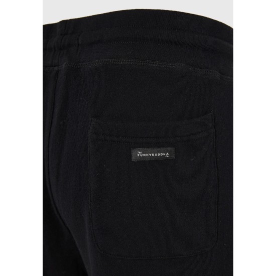 FUNKY BUDDHA FBM012-050-02 BLACK Φόρμα με φερμουάρ