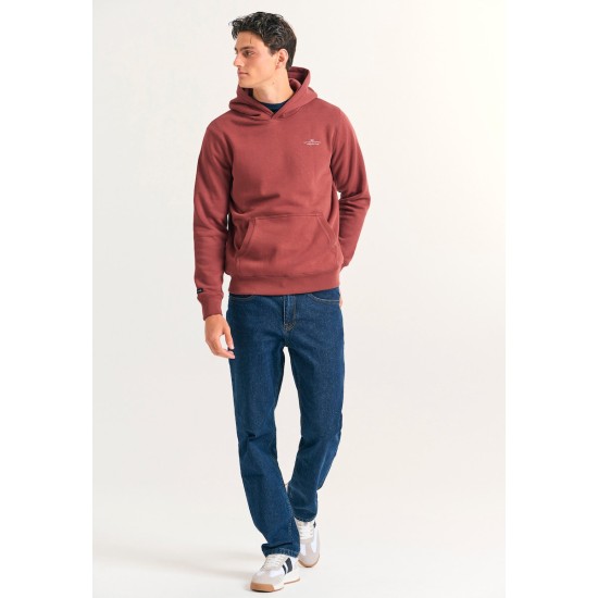 FUNKY BUDDHA FBM012-002-06 HENNA BROWN Φούτερ με κουκούλα