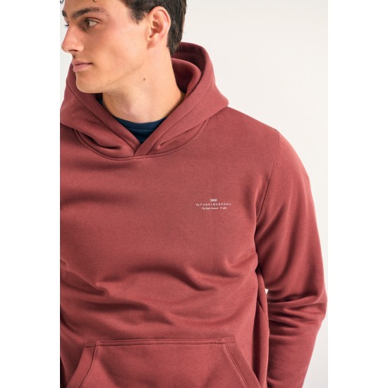 FUNKY BUDDHA FBM012-002-06 HENNA BROWN Φούτερ με κουκούλα