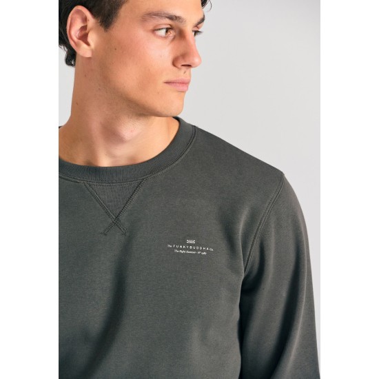 FUNKY BUDDHA FBM012-003-06 FOREST NIGHT Φούτερ λαιμόκοψη