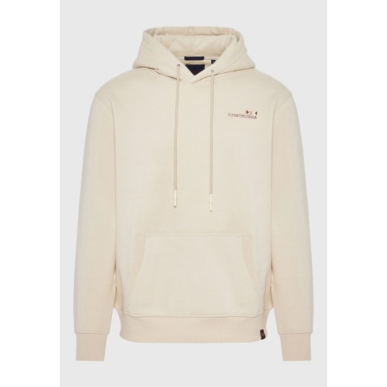 FUNKY BUDDHA FBM012-028-06 CLOUD CREAM Φούτερ με κουκούλα