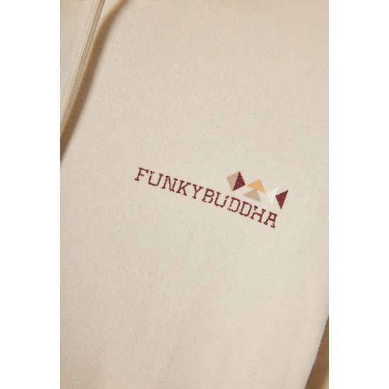 FUNKY BUDDHA FBM012-028-06 CLOUD CREAM Φούτερ με κουκούλα