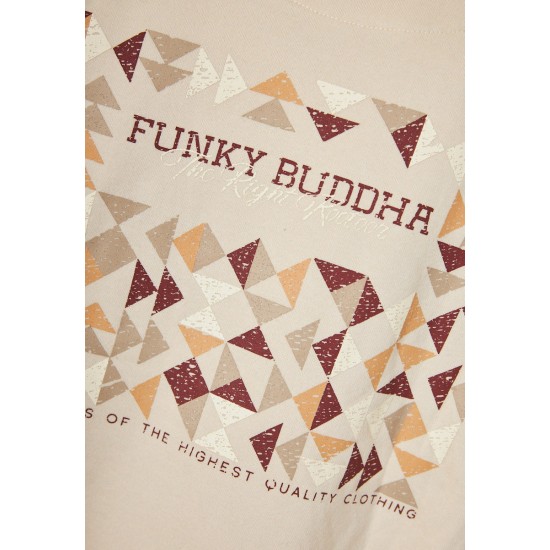 FUNKY BUDDHA FBM012-028-06 CLOUD CREAM Φούτερ με κουκούλα