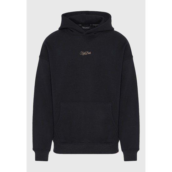 FUNKY BUDDHA FBM012-062-06 BLACK Φούτερ με κουκούλα
