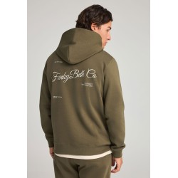 FUNKY BUDDHA FBM012-062-06 DUSTY OLIVE Φούτερ με κουκούλα