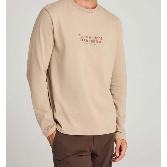 FUNKY BUDDHA FBM012-003-07 CIGAR Μακρυμάνικη μπλούζα